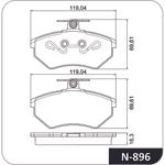 Pastilha-De-Freio-Golf-Dianteira-Cobreq-N896-Sem-Alarme-Sistema-Girling-Jogo-DPS-60164-01