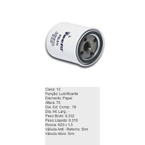 Filtro De Oleo Tecfil Psl818 Honda Civic Hyundai Creta Elantra