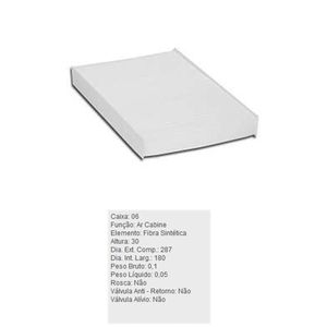 Filtro De Ar Condicionado Citroen Aircross C3 C4 Ds4 Peugeot 308 Tecfil Acp809
