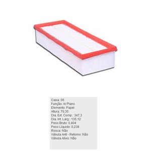 Filtro De Ar Do Motor Audi A3 Q3 Tt Vw Fusca Jetta Passat Tiguan Tecfil Arl6073