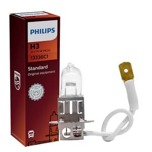 Lampada H3 Caminhao Philips Standart 2800K 24V 70/75W Unitario