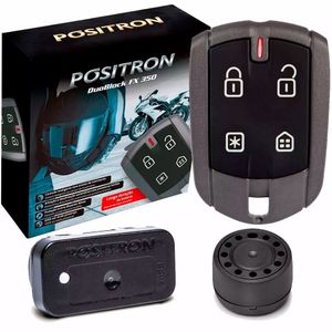 Alarme Para Moto Pósitron Duoblock Fxg8 Honda Biz 125 Função Presença E Sensor De Movimento