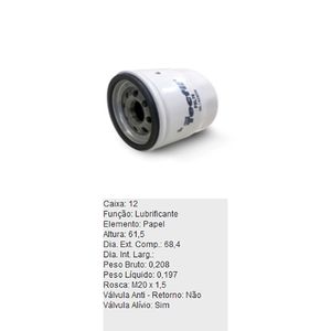 Filtro De Oleo Lubrificante Psl76 Tecfil