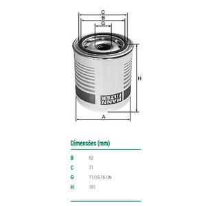 Filtro Agua Refrigeracao Wa9211 Mann Filter