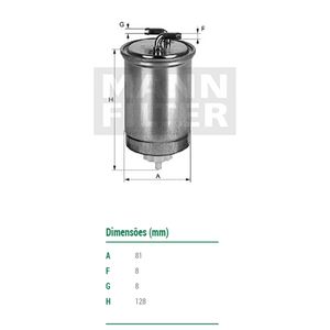 Filtro De Combustivel Blazer S10 Mann Filter Wk84214