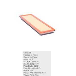 Filtro De Ar Do Motor Ford Ecosport Fiesta Ka Tecfil Arl9608