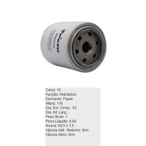 Filtro Oleo Hidraulico Psh173 Tecfil