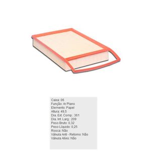 Filtro De Ar Do Motor Fiat Bravo Grand Siena Idea Linea Palio Punto Tecfil Arl4154