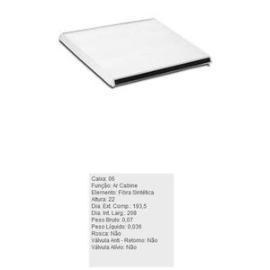 Filtro De Ar Condicionado Toyota Corolla Fielder Rav4 Tecfil Acp885