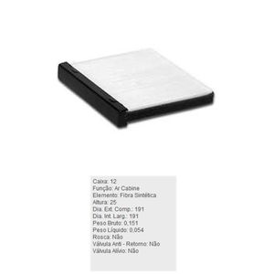 Filtro De Ar Condicionado Honda Fit Tecfil Acp704