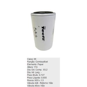 Filtro De Combustivel Iveco Eurocargo Tecfil Psc403