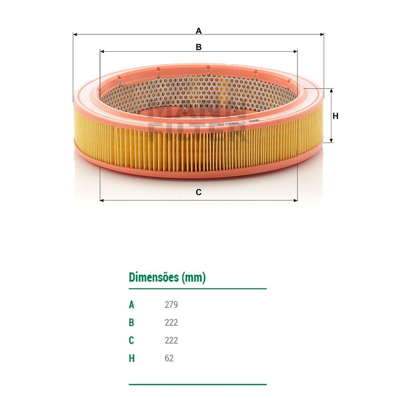 Filtro-De-Ar-Do-Motor-Gol-G3-Santana-Mann-Filter-C28522-DPS-7505311-02