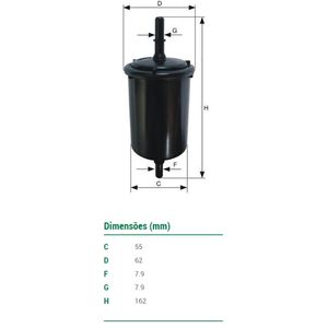 Filtro De Combustivel Argo Compass Mann Filter Wk58