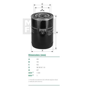 Filtro De Oleo Mann Filter W610 Fiat 500 Fiorino Palio Siena Uno