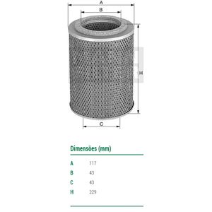 Filtro De Oleo Mann Filter H12111X Mercedes Benz L1113 Lk1318