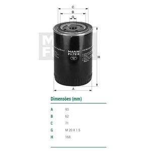 Filtro De Oleo Hi-Topic 715 Topic Mann Filter W95035