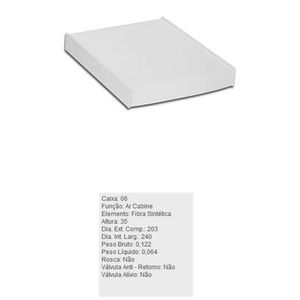 Filtro De Ar Condicionado Gm Cobalt Cruze Onix Prisma Spin Tecfil Acp126
