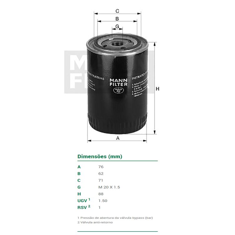 Filtro-De-Oleo-Mann-W7Multi20-Citroen-Xantia-Xsara-C5-DPS-7512210-01