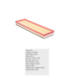Filtro De Ar Vw Jetta Passat Audi A3 Tecfil Arl6099