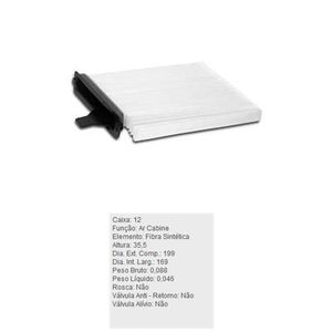 Filtro De Ar Condicionado Livina X-Gear Livina Tecfil Acp728