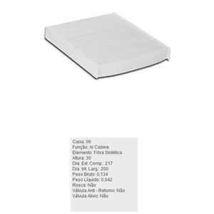 Filtro De Ar Condicionado S10 Tecfil Acp843