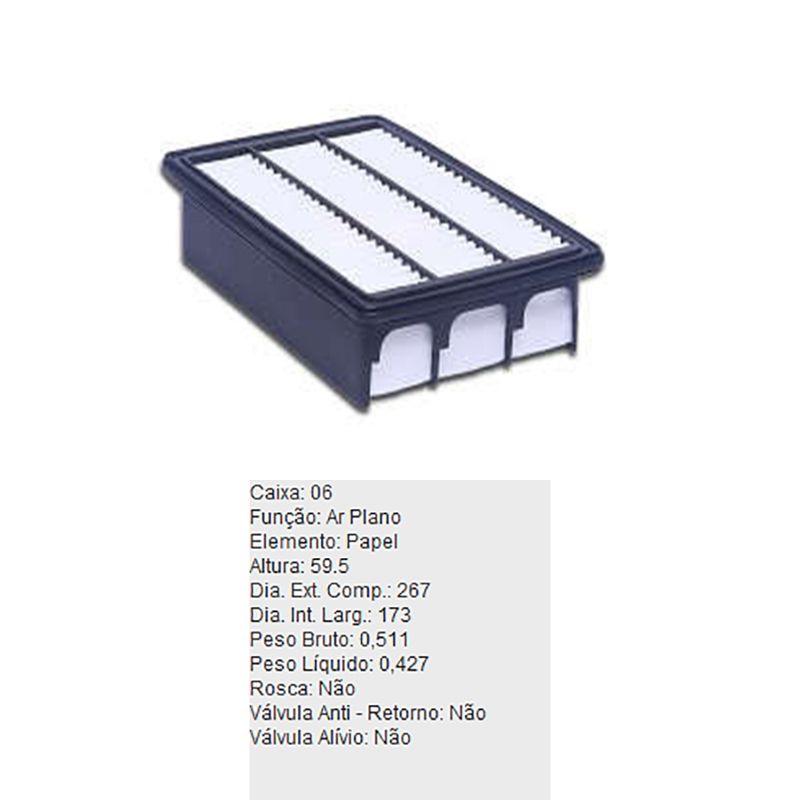 Filtro-De-Ar-Do-Motor-Hyundai-Santa-Fe-Tecfil-Arl2332-DPS-7514085-01