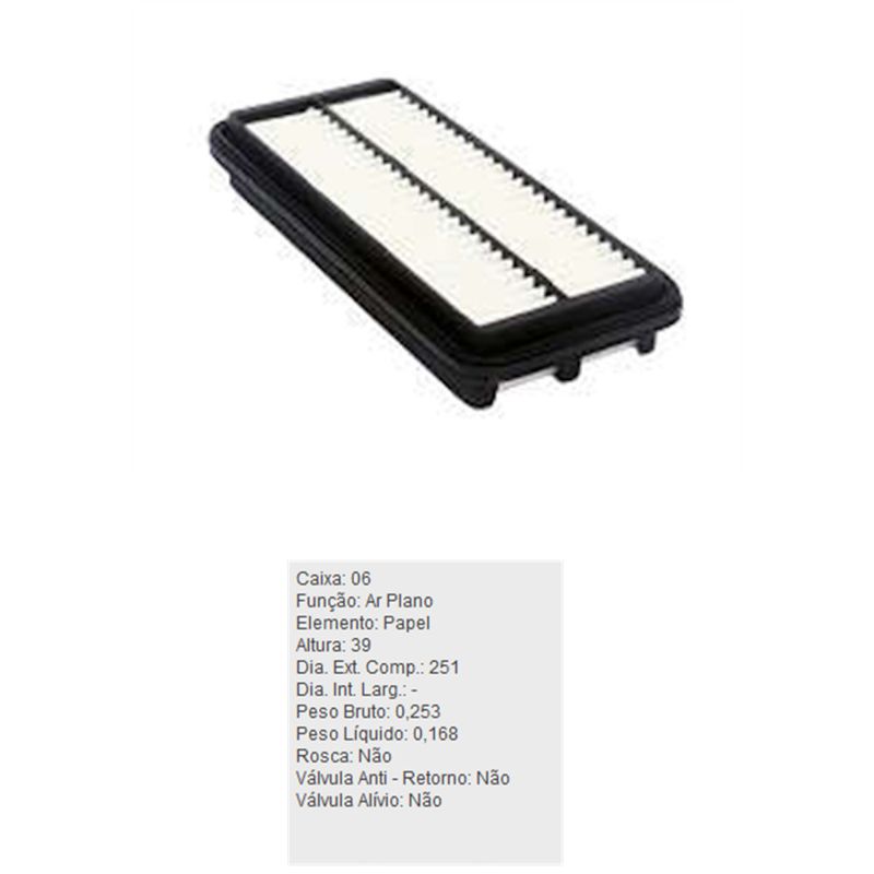 Filtro-De-Ar-Do-Motor-Kia-Picanto-Tecfil-Arl2346-DPS-7514140-01