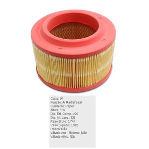 Filtro De Ar Do Motor Ranger Tecfil Ars7994