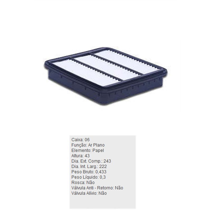 Filtro-De-Ar-Do-Motor-Tiggo-Tecfil-Arl9111-DPS-7514697-01