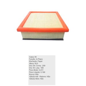 Filtro De Ar Do Motor Jeep Renegade Fiat Toro Tecfil Arl4157