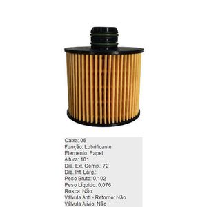 Filtro De Oleo Fiat Toro Jeep Renegade Tecfil Pel727