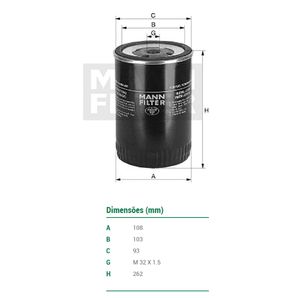 Filtro De Combustivel Fh Fm Mann Filter Wdk1110225
