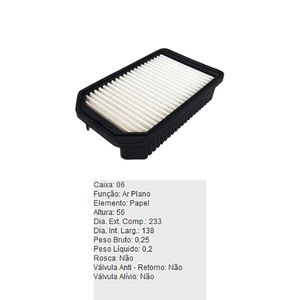 Filtro De Ar Do Motor Hyundai Hb20 Hb20S Tecfil Arl2340