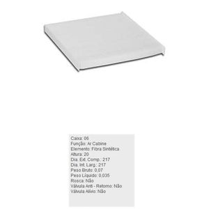 Filtro De Ar Condicionado Toyota Etios Landcruiser Tecfil Acp884