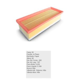 Filtro De Ar Motor Arl4158 Tecfil
