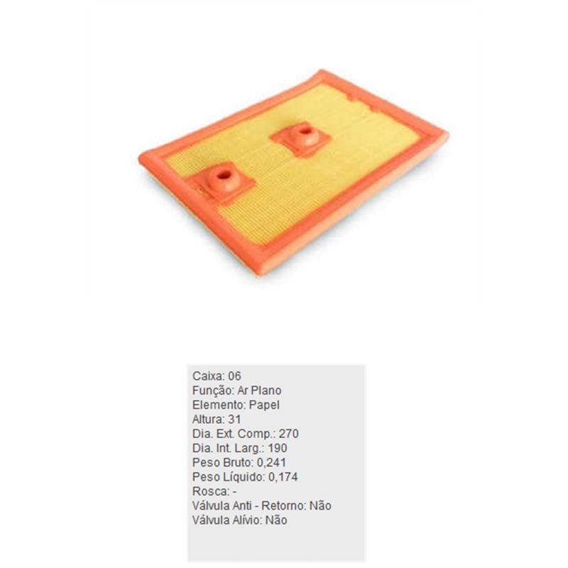 Filtro-De-Ar-Motor-Arl6074-Tecfil-DPS-7530862-01