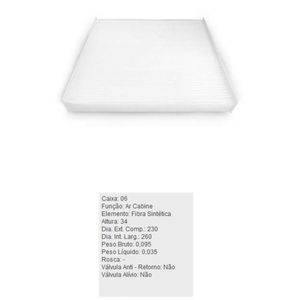 Filtro De Ar Motor Acp985 Tecfil