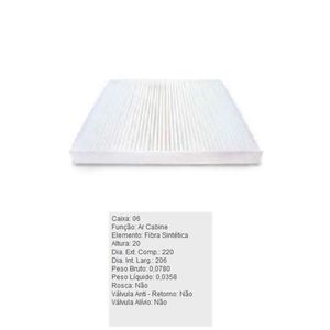Filtro De Ar Motor Acp731 Tecfil