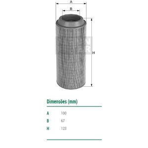 Filtro De Ar Do Motor Honda Cg Sport Cg Titan Mann Filter C1016