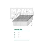 Filtro-De-Ar-Do-Motor-Honda-Biz-Mann-Filter-C1315-DPS-77141-01