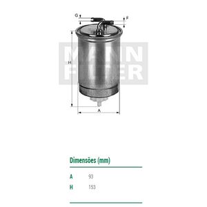 Filtro De Combustivel Frontier Blazer Mann Filter Wk94035