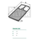 Filtro-De-Ar-Do-Motor-Honda-Civic-Mann-Filter-C3221-DPS-82480-02