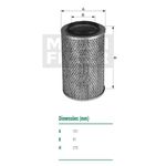 Filtro-De-Ar-Do-Motor-Gm-Blazer-S10-Mann-Filter-C16197-DPS-84101-01
