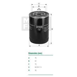 Filtro De Oleo Mann Filter W755 Gm Vectra
