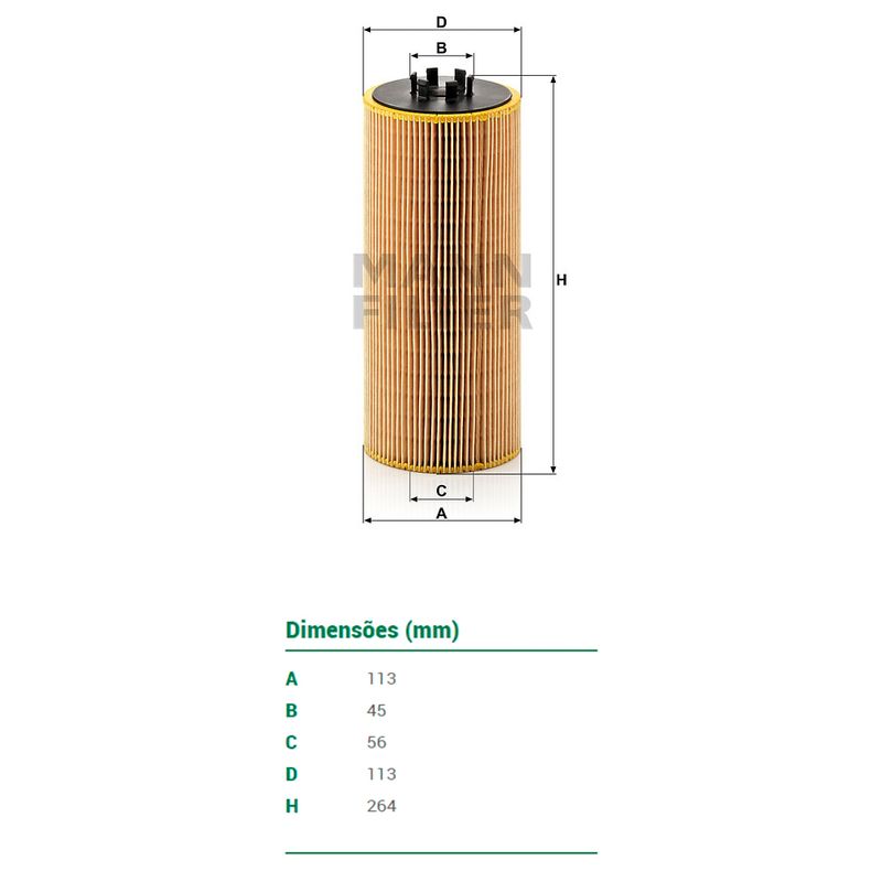 Filtro-Oleo-Lubrificante-Refil-Hu12110X-Mann-DPS-86199-02