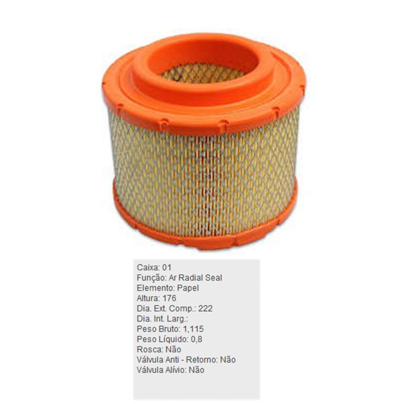 Filtro-De-Ar-Do-Motor-Toyota-Hilux-Tecfil-Ars7065-DPS-90848-01