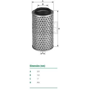 Filtro De Ar Motor C21493 Mann Filter
