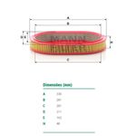 Filtro-De-Ar-Do-Motor-Ford-Escort-Belina-Corcel-Del-Rey-Mann-Filter-C3338-DPS-9123-02