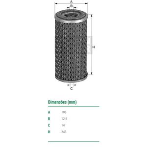 Filtro De Oleo Mann Filter H1164 Mercedes Benz O364 O365 O370