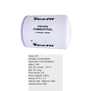Filtro De Combustivel Iveco Stralis Caminhao Tecfil Psc404